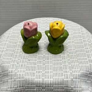 Tulip Shaped Salt and Pepper Shakers